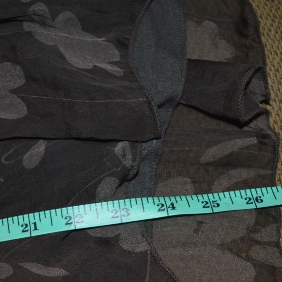 Carla Conti Vintage Silk Autumn Boho Floral Sleeveless Blouse - Picture 5 of 6